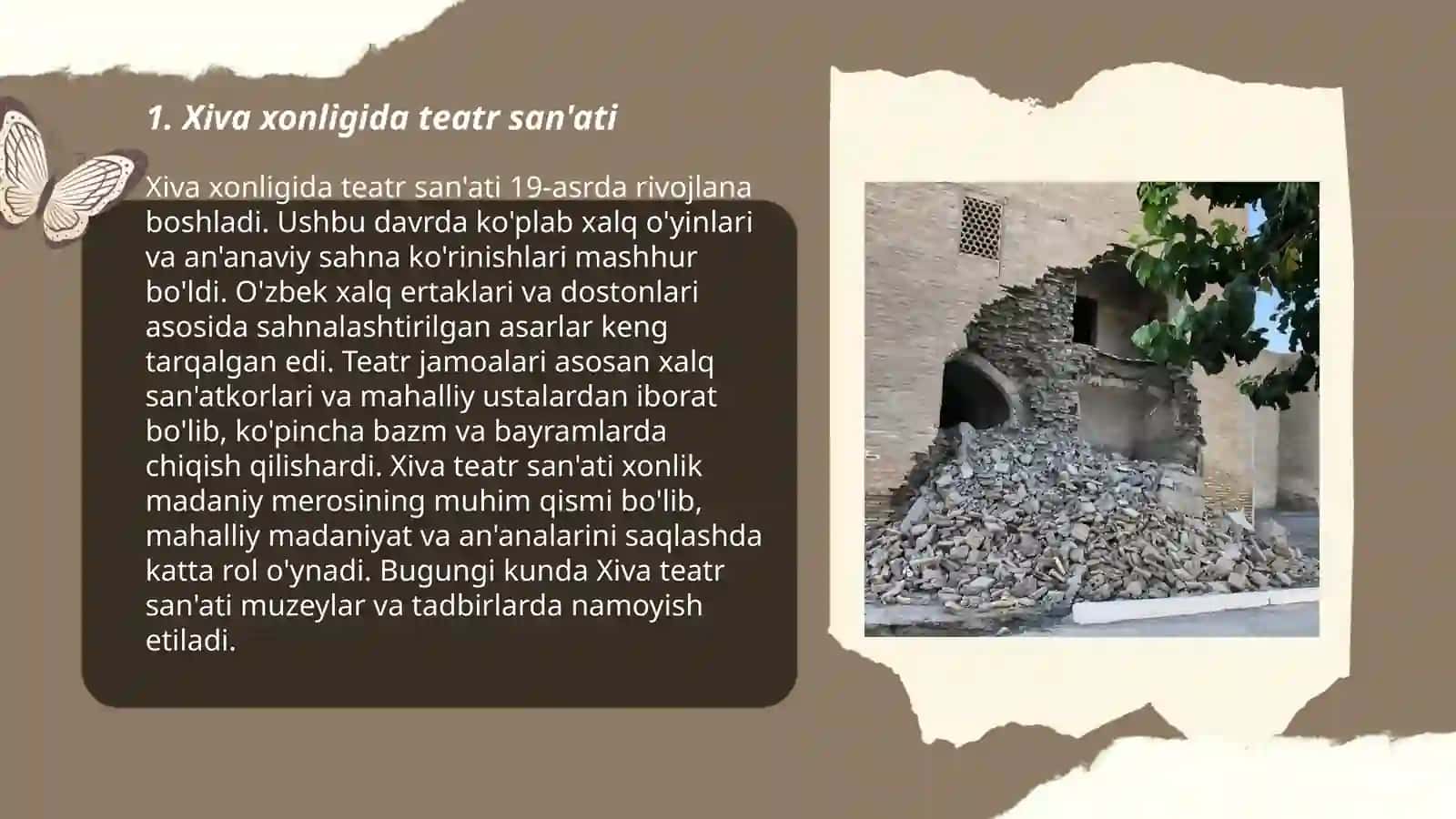 Protektura. Xiva xonligida madaniy hayot 3