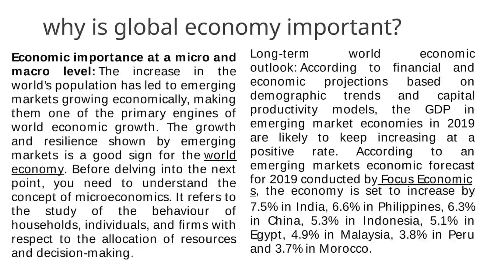 Essence of world economy 3