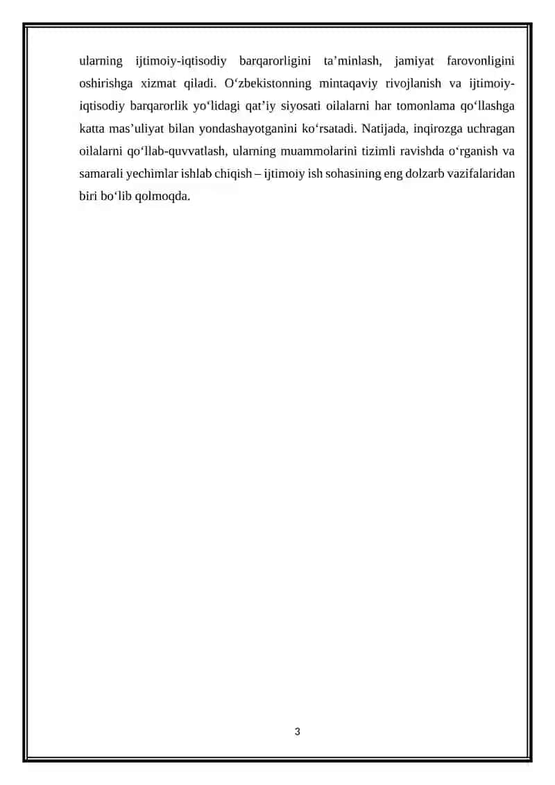 Inqirozlikni boshdan  kechiryotgan oila 3