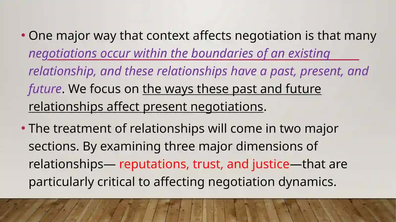 Relationships in Negotiation 3