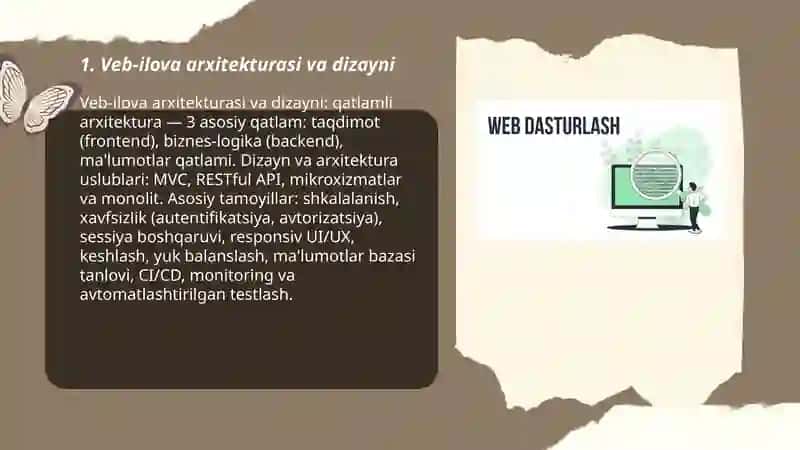 Veb-ilova arxitekturasi va dizayni 3
