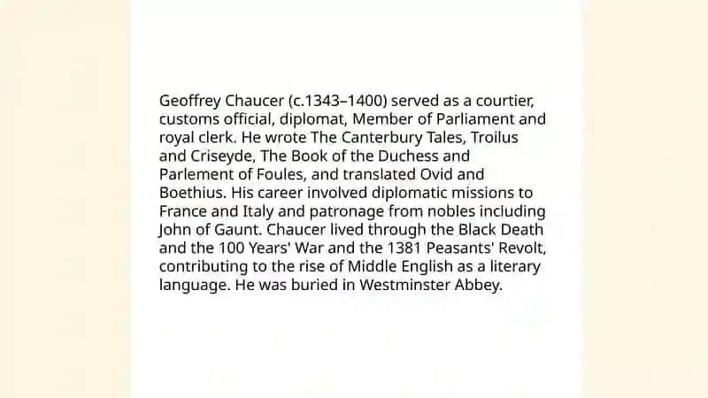 The Middle English literature and the age of Geoffrey Chaucer 3
