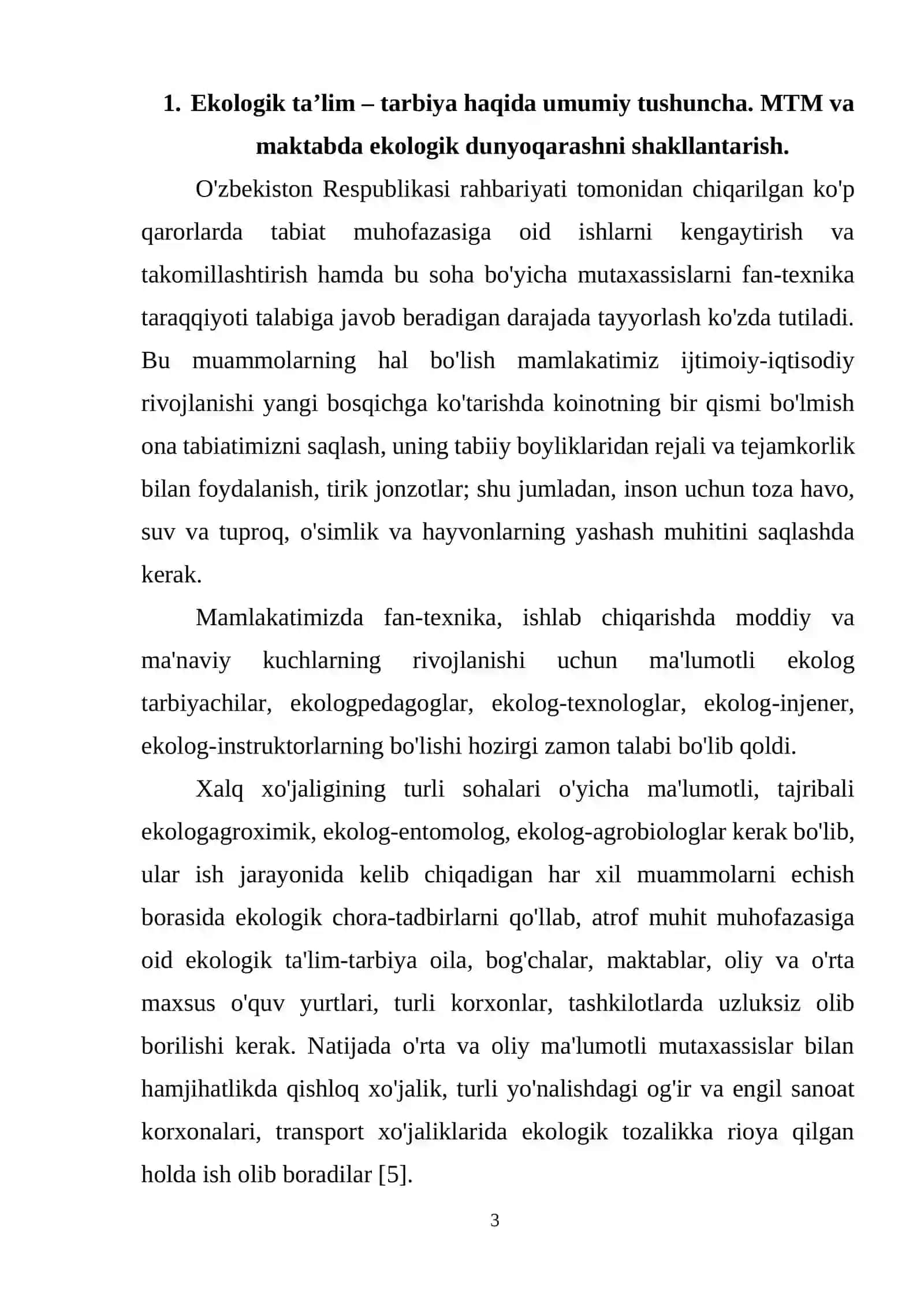 Ekologik tarbiya ta'lim va madaniyat 3