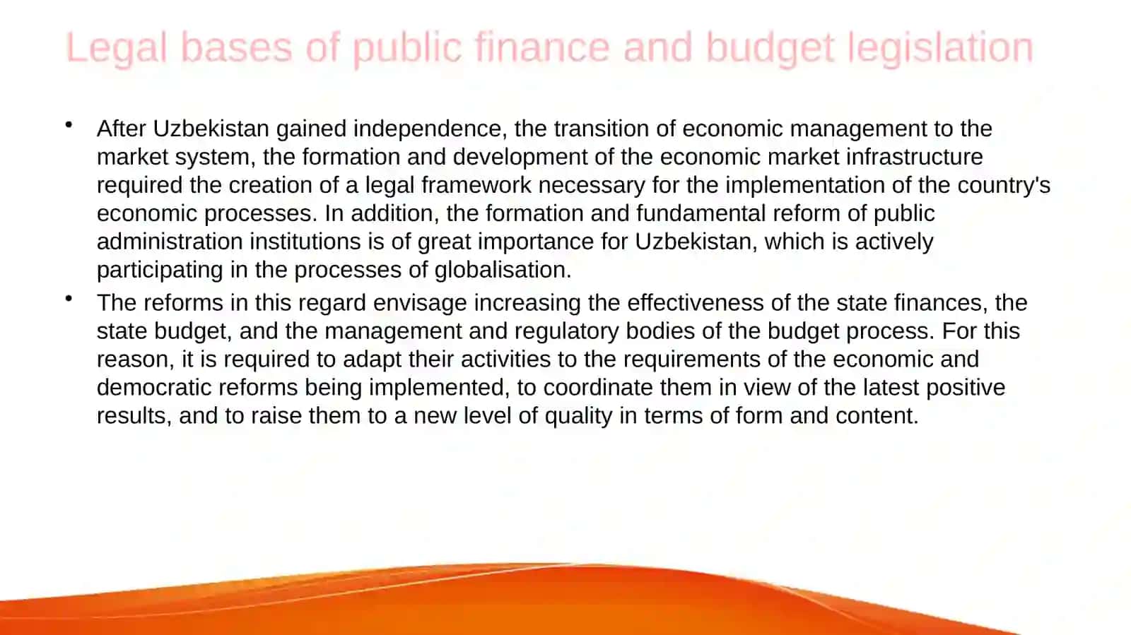 Legal basis of public finance 3