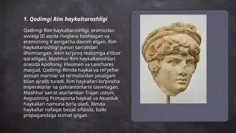 Qadimgi Rim haykaltaroshligi 3