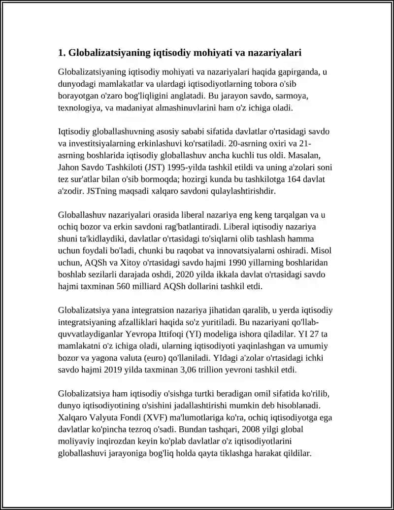 GLOBALIZATSIYA IQTISODIYOTI 3