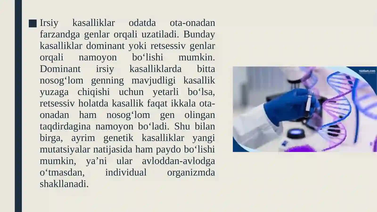 Genetik va irsiy kasalliklar haqida tushuncha 3