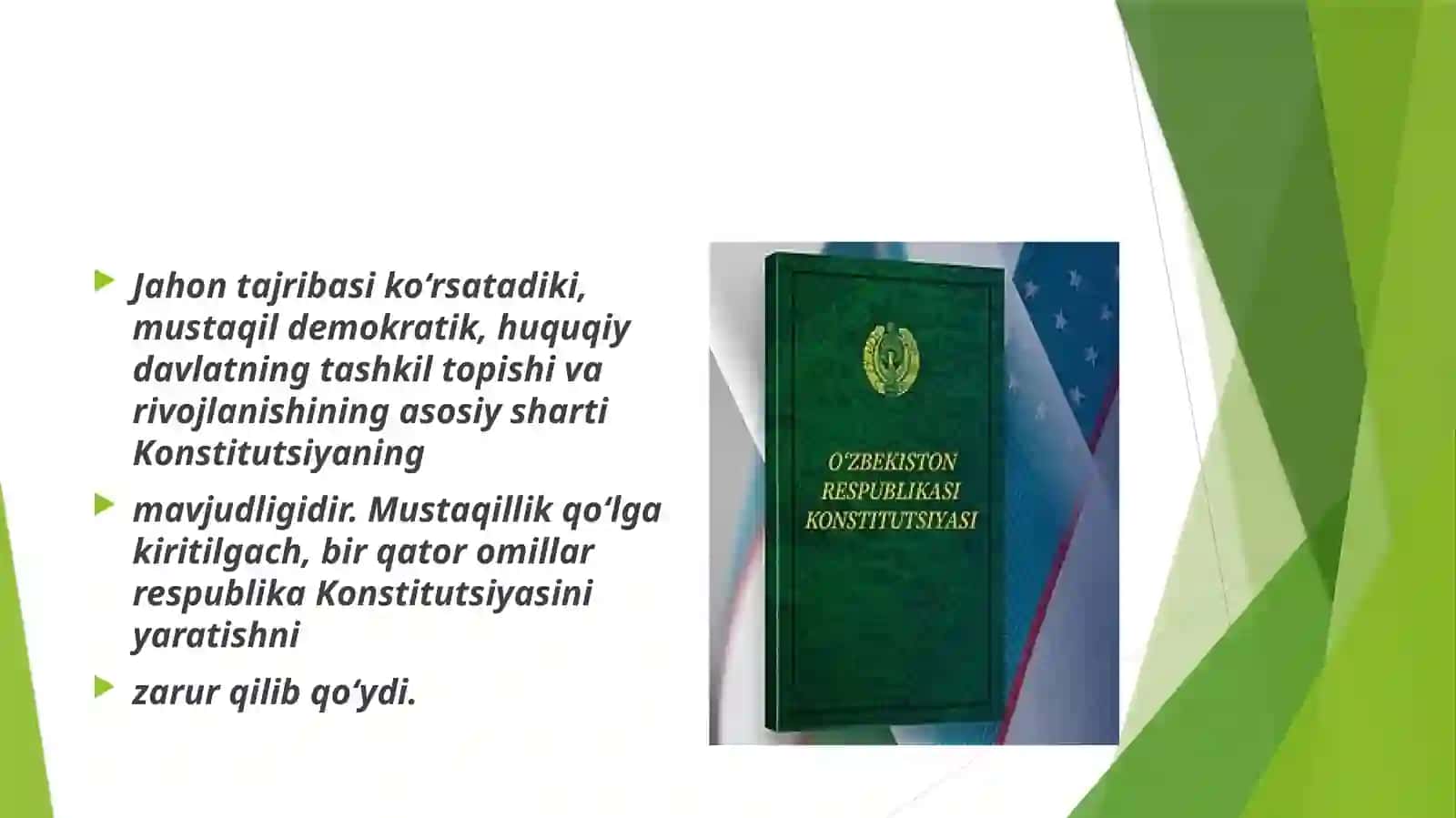 O‘zbekiston Respublikasining Konstitutsiyasi 3