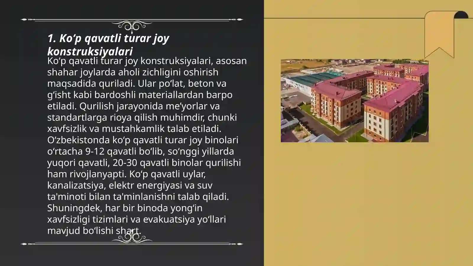 Koʻp qavatli turar joylar 3