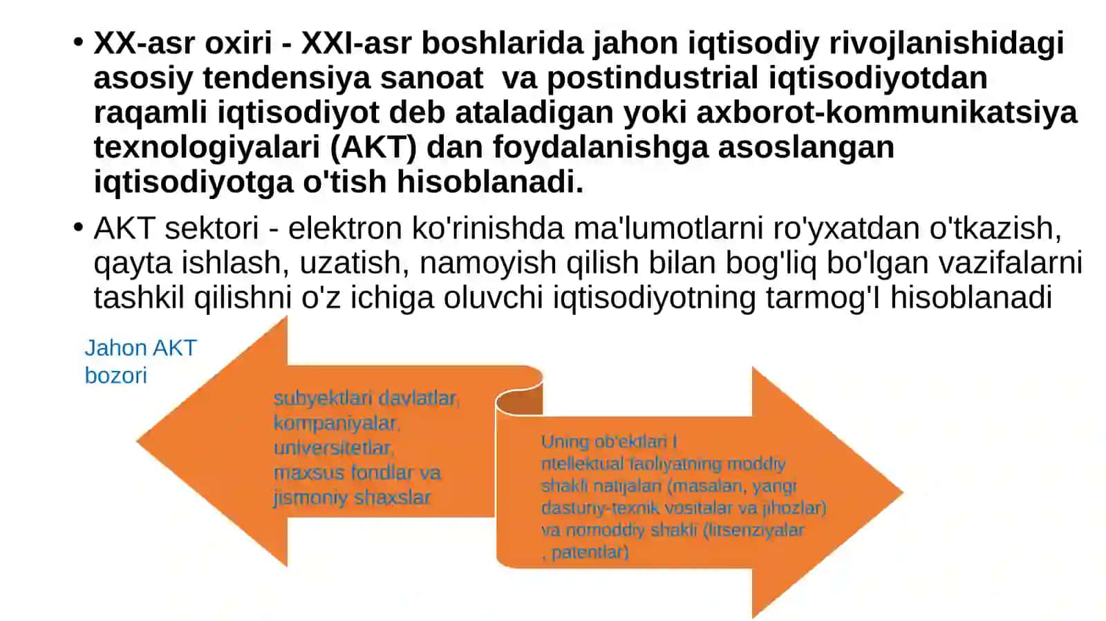 "Raqamli iqtisodiyot" tushunchasi 3