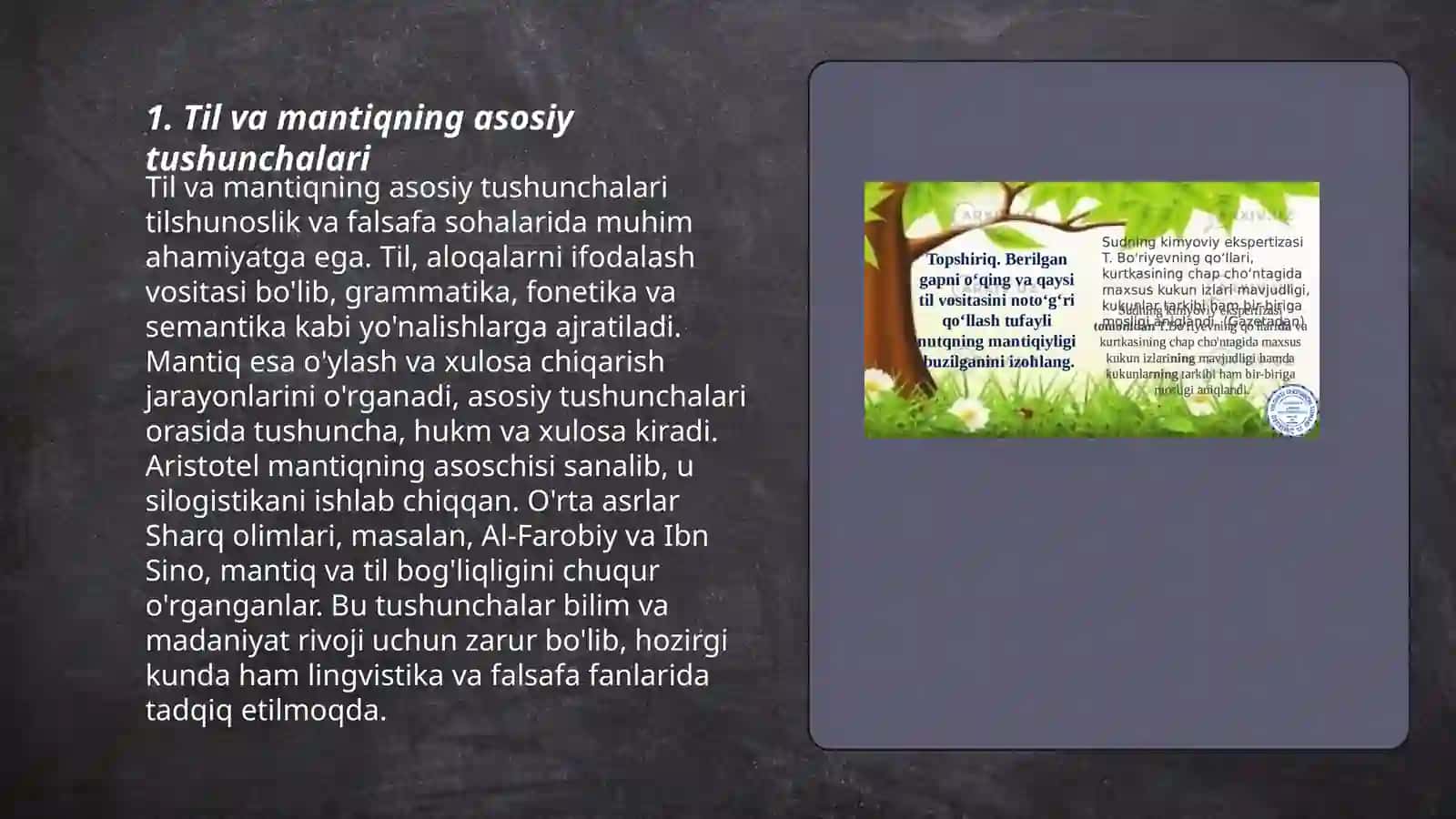 Tilshunoslik va mantiq 3