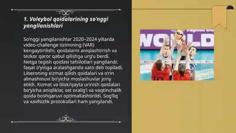 Voleybolning zamonaviy rivojlanishi 3