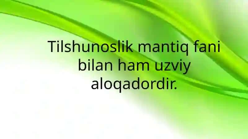 Til va Tafakkur munosabati 3