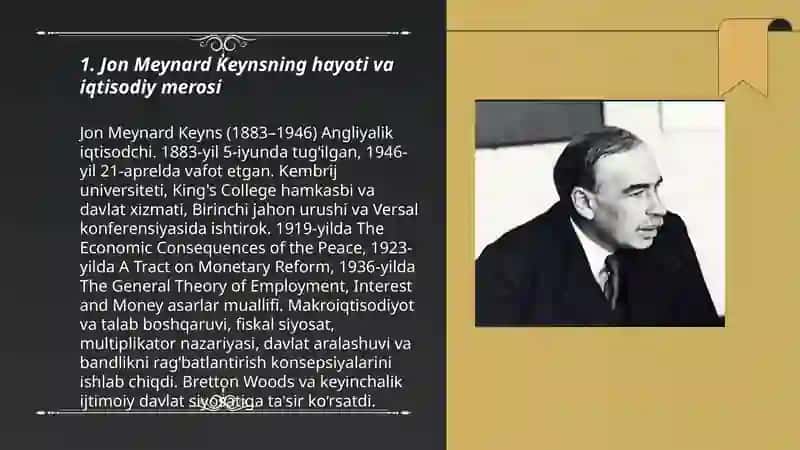Keynis va keynischilik talimoti 3