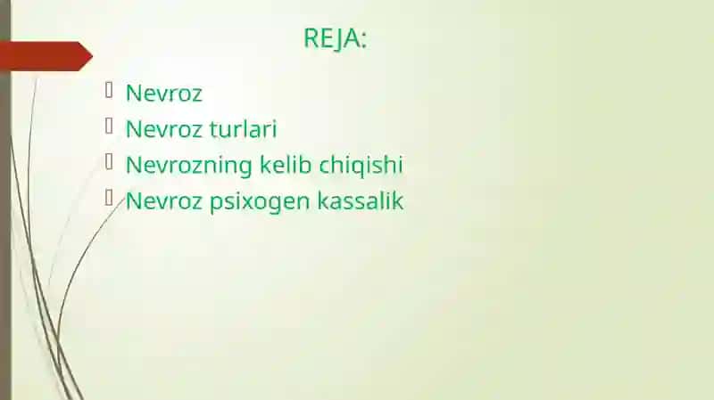 NEVROZ QANDAY KASALLIK 3