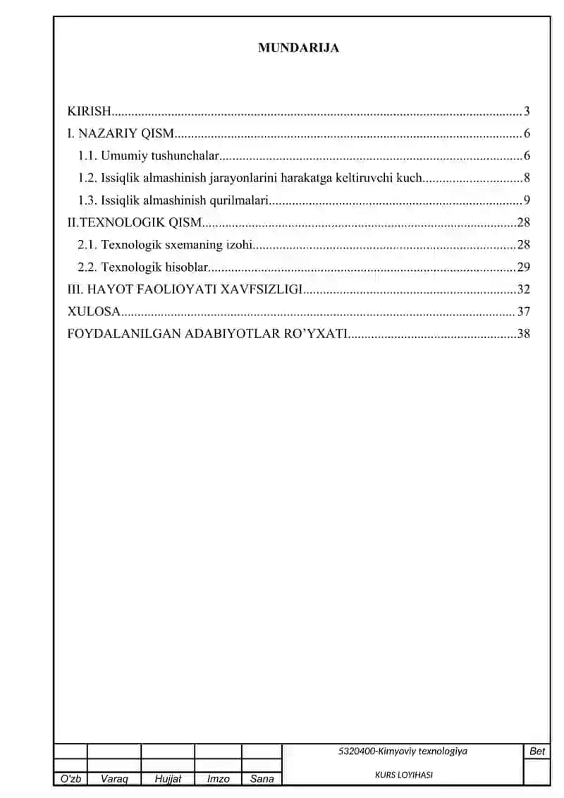 Issiqlik almashinish jarayonlarini harakatga keltiruvchi kuch 3