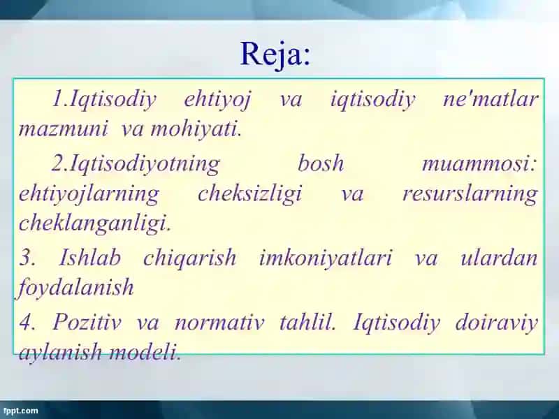 Mikroiqtisodiyot fanidantаqdimot 3