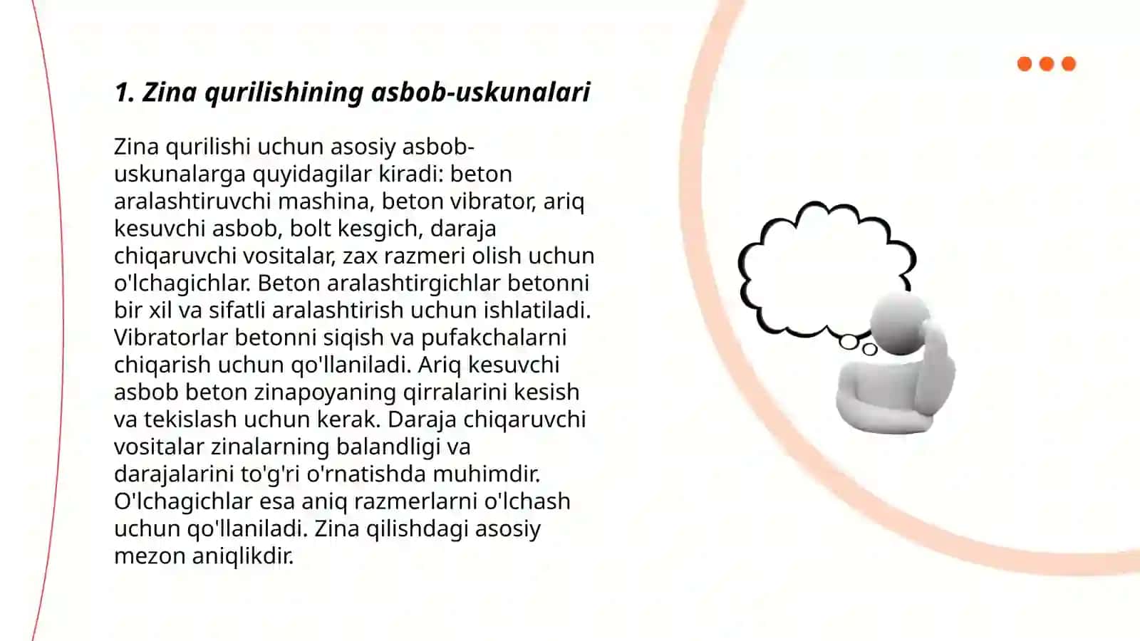 Zinapoya bo’ylab uchastkaning qurilishi 3