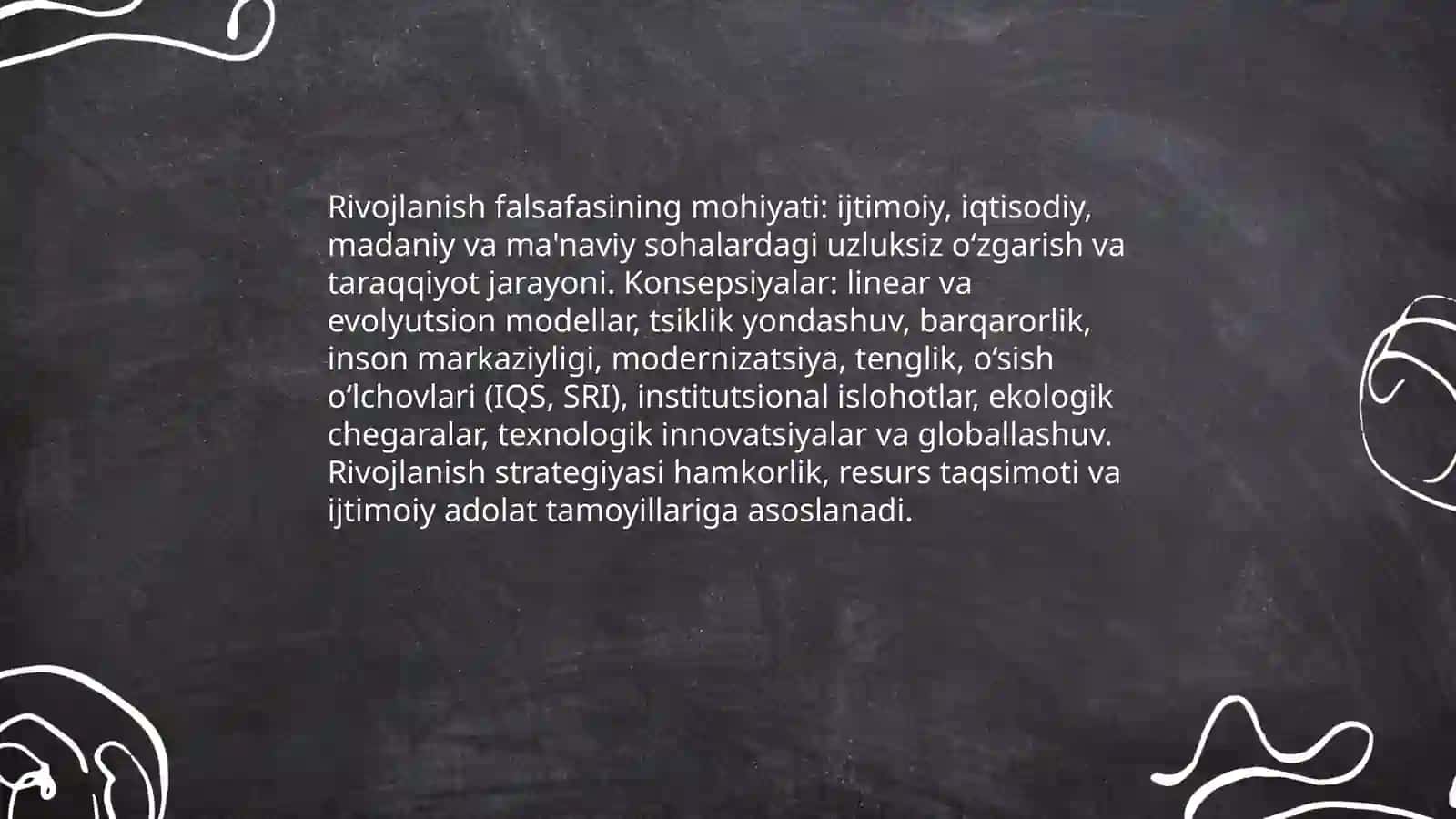 Rivojlanish falsafasi 3