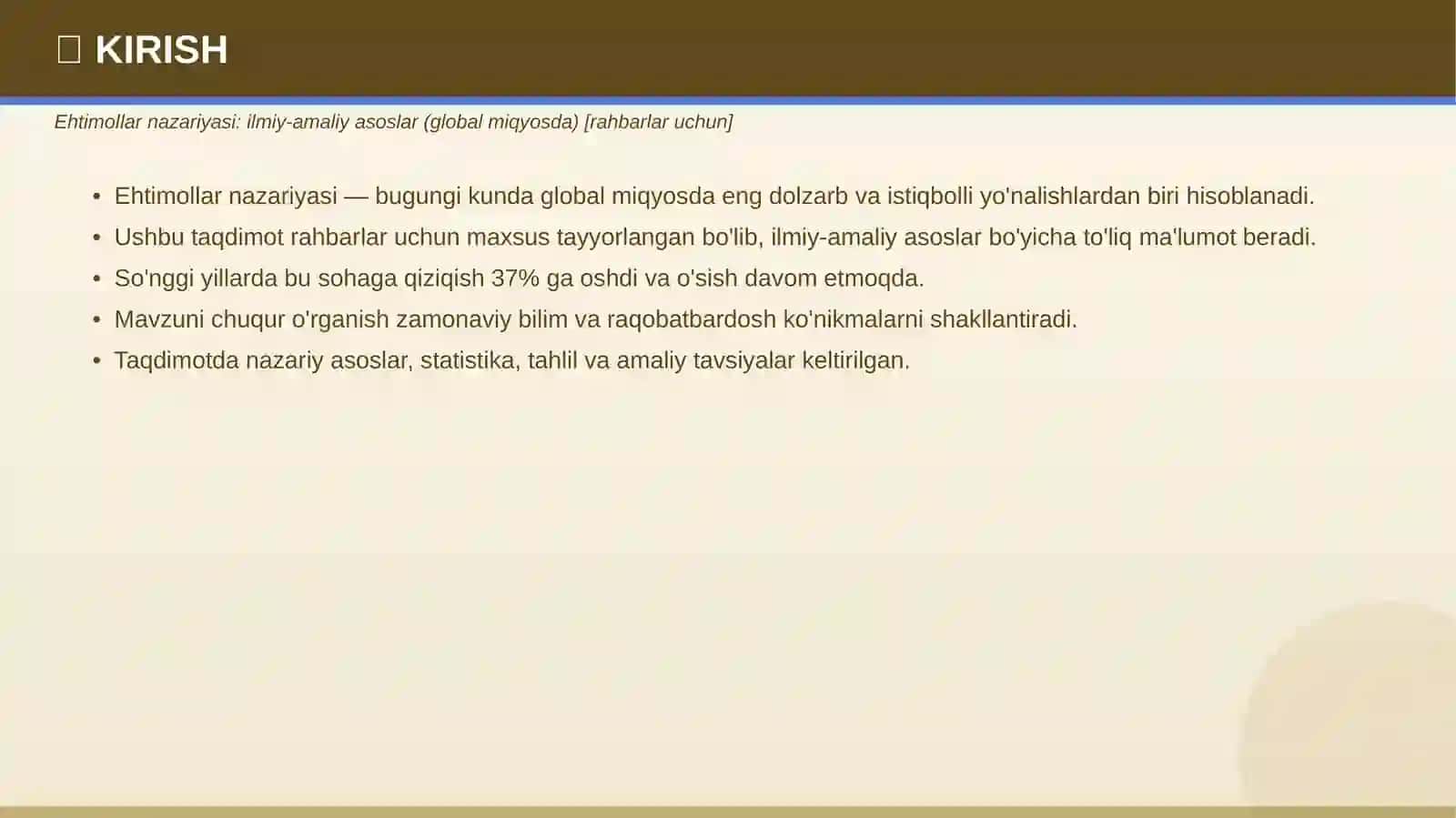 EHTIMOLLAR NAZARIYASI 3