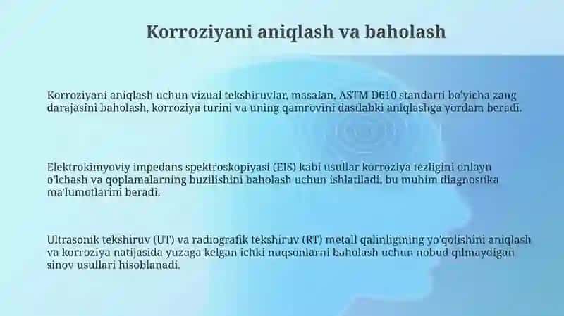Korroziyani yo'qotish usullari 3