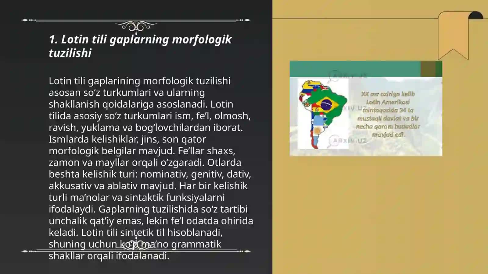 Lotin tili gaplarining strukturasi 3
