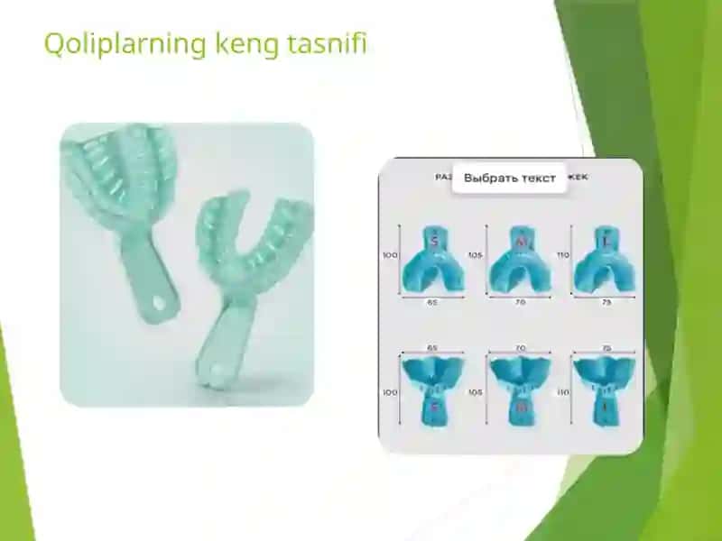 Qoliplar va ularning tasnifi. Anatomik va funksional qoliplar. 3