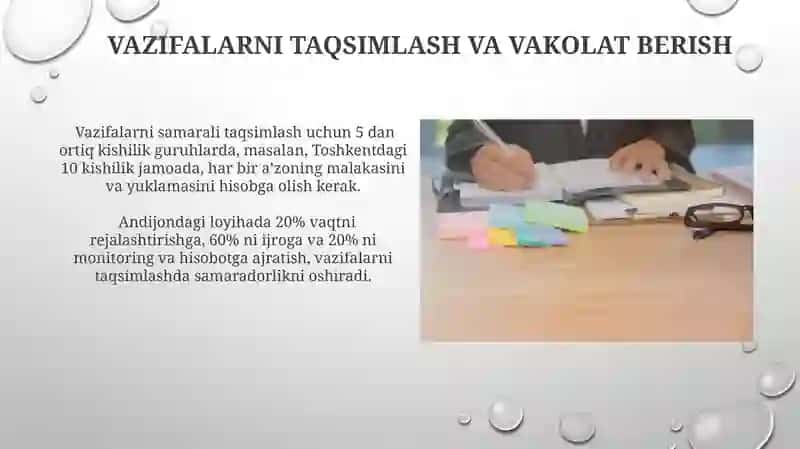 Ish o'rnini tashkillashtirishning talablarini o'rganish 3