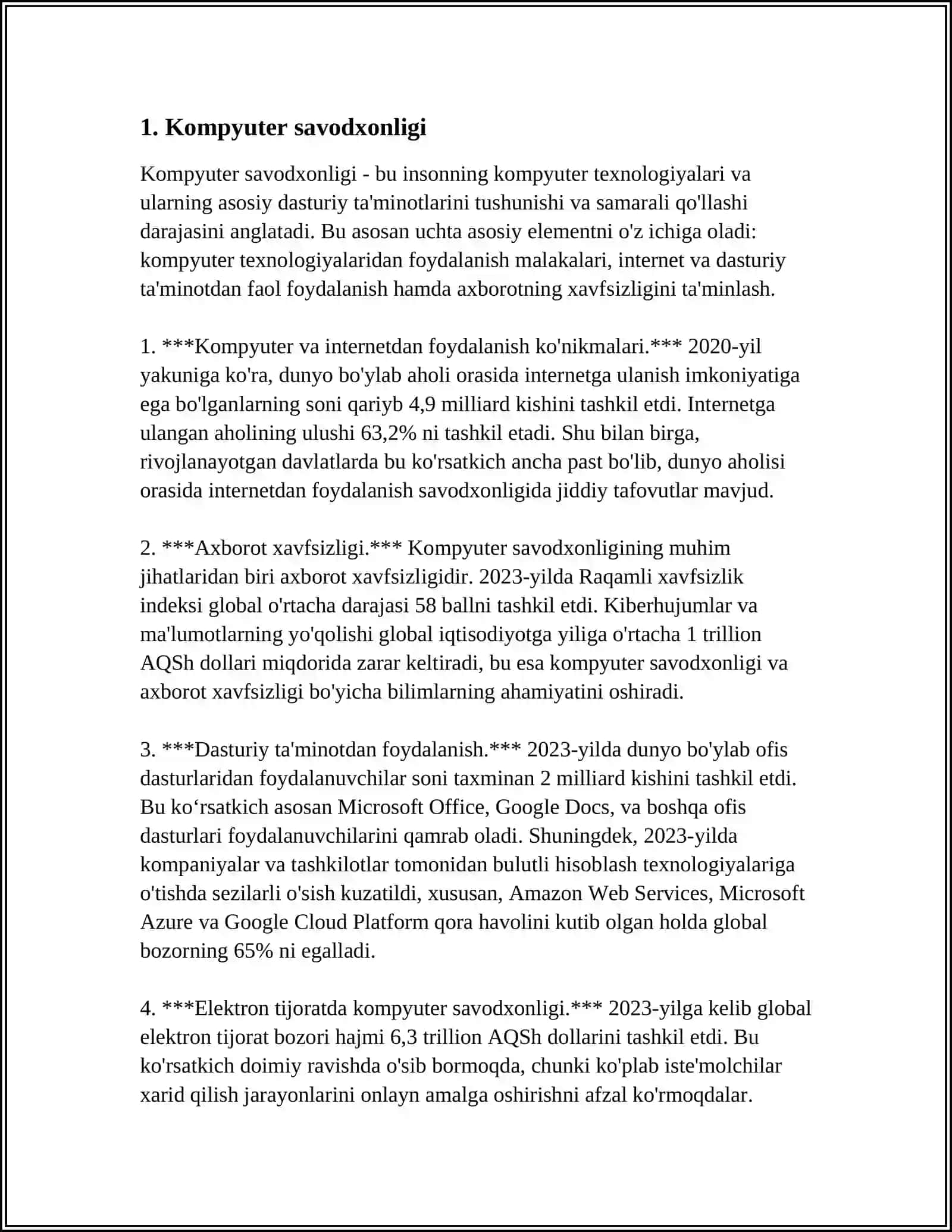 Kompyuter savodxonligi 3