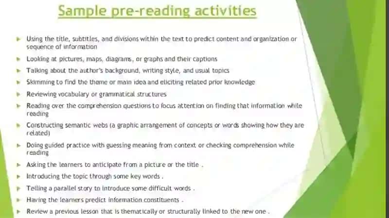 Creatingpre, while, post-reading activities 3