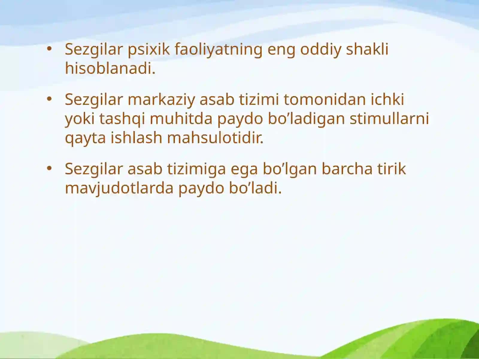 SEZGI VA IDROK 3