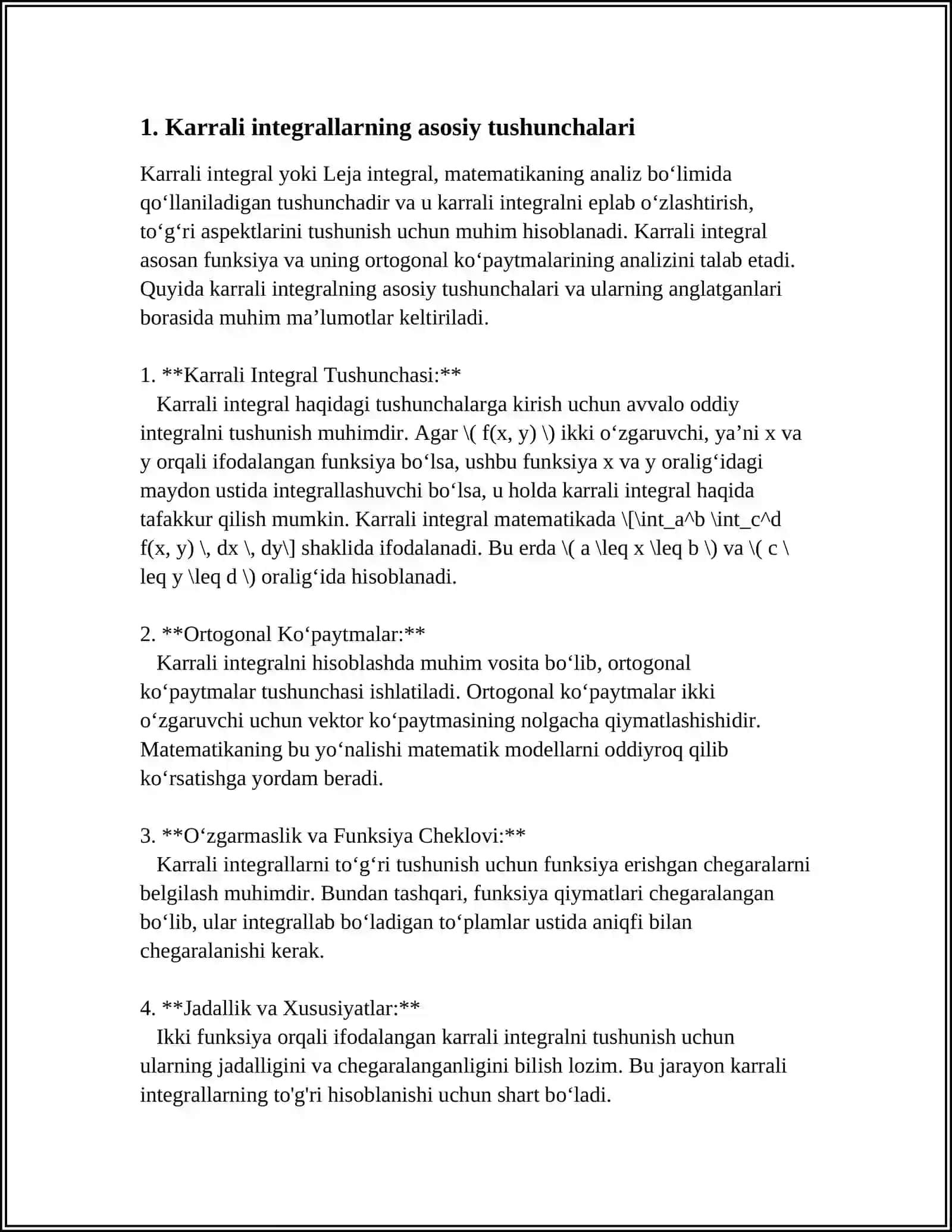 KARRALI INTEGRALLARNING SEYSMOLOGIYADAGI TADBIQLARI 3