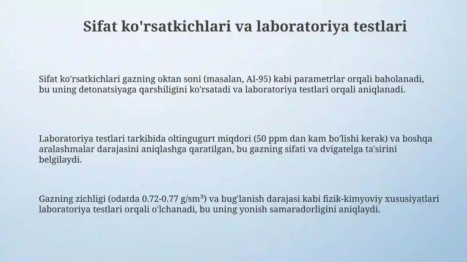 Gaz brendining sifati 3