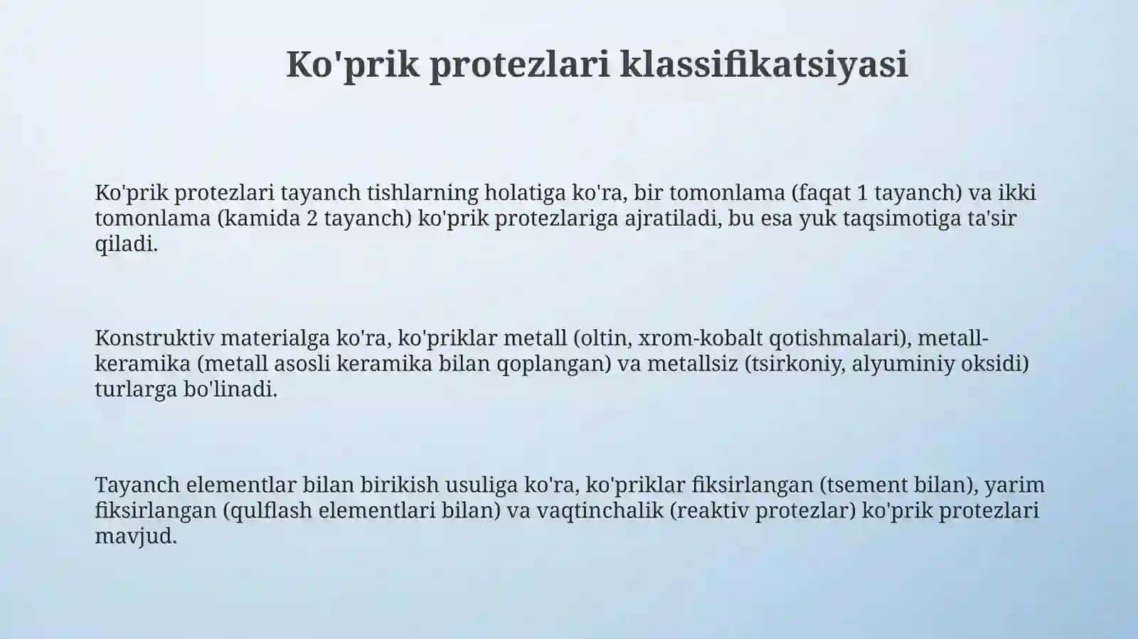 Ko'priksimonprotezlartasnifi 3