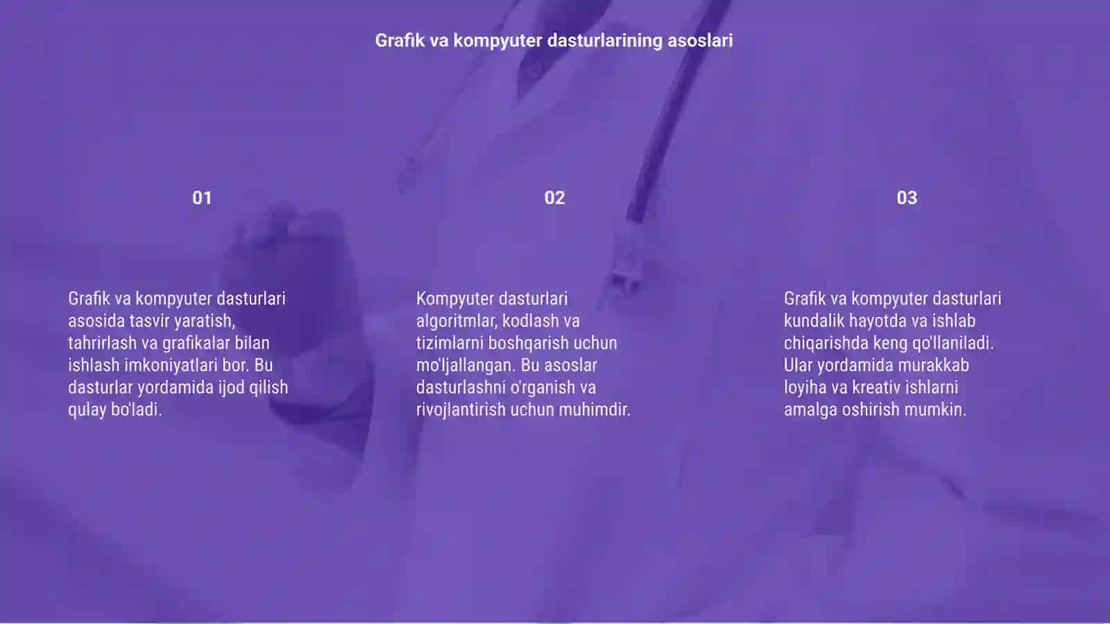 Grafik va kompyuter dasturlari 3