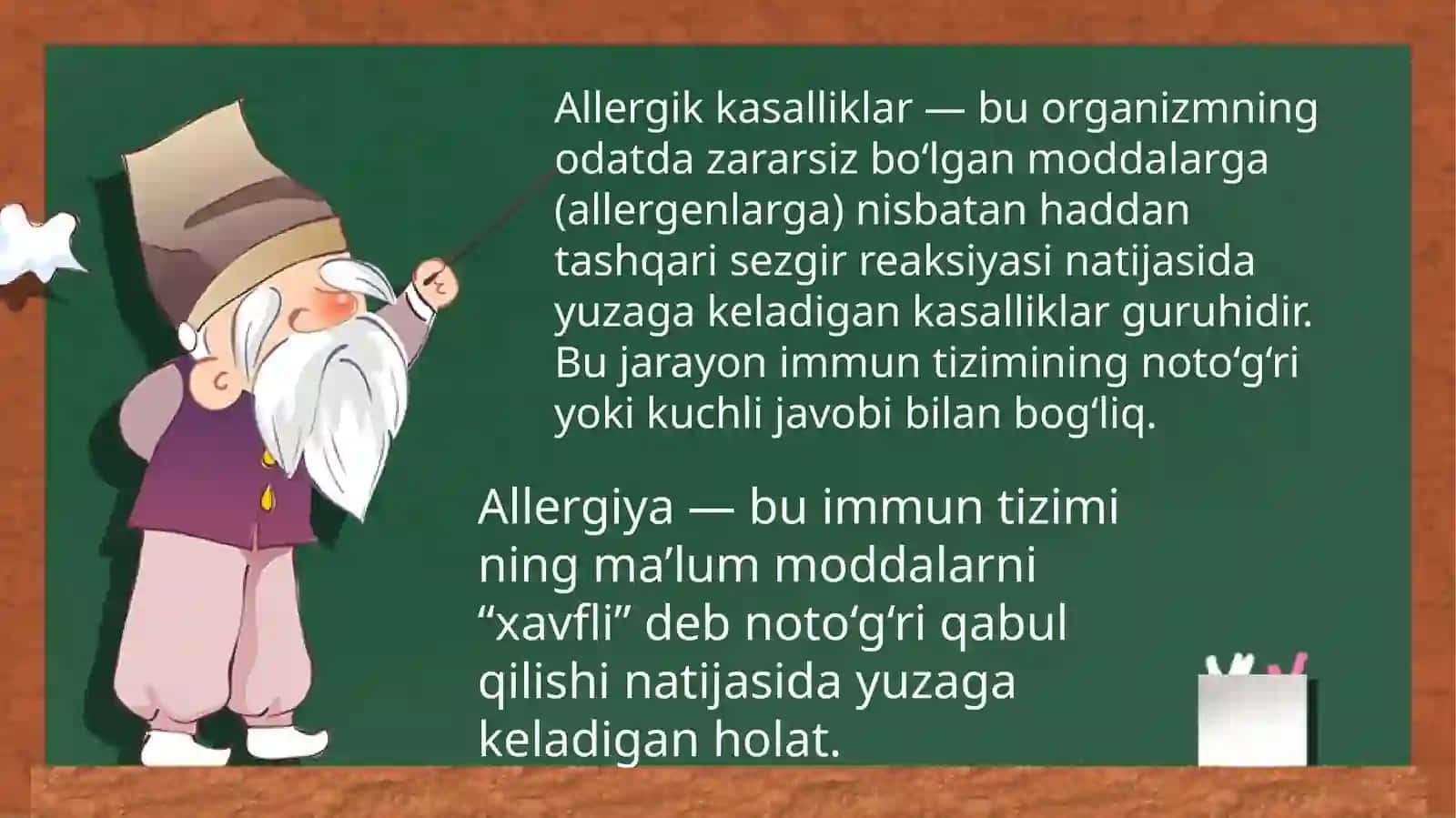 Allergik kasalliklar va uni oldini olish yo‘llari 3