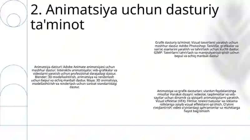 Grafik Va Animatsion Ilovalarga Misollar 3