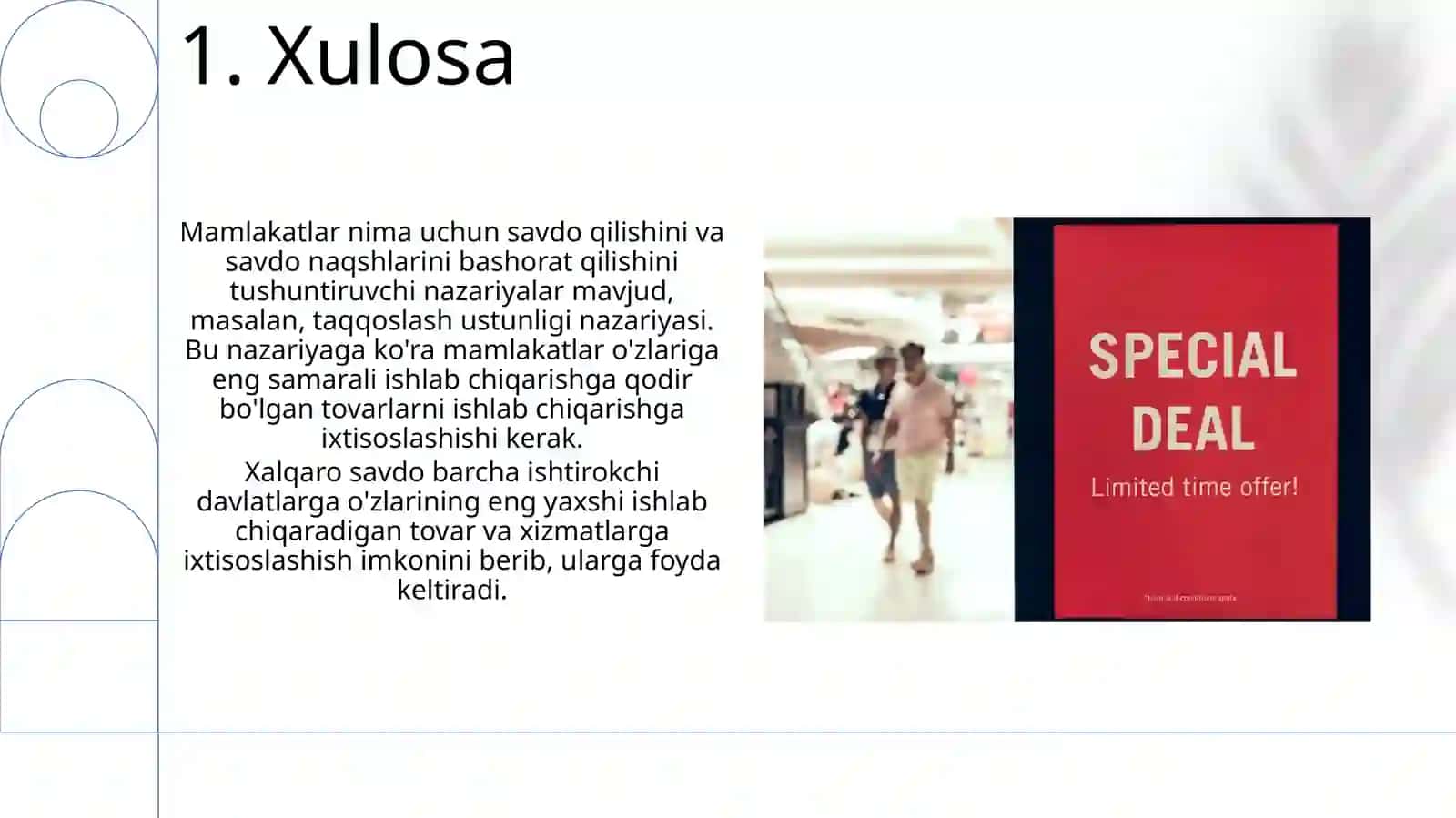 Xalqaro savdo nazaryalari 3