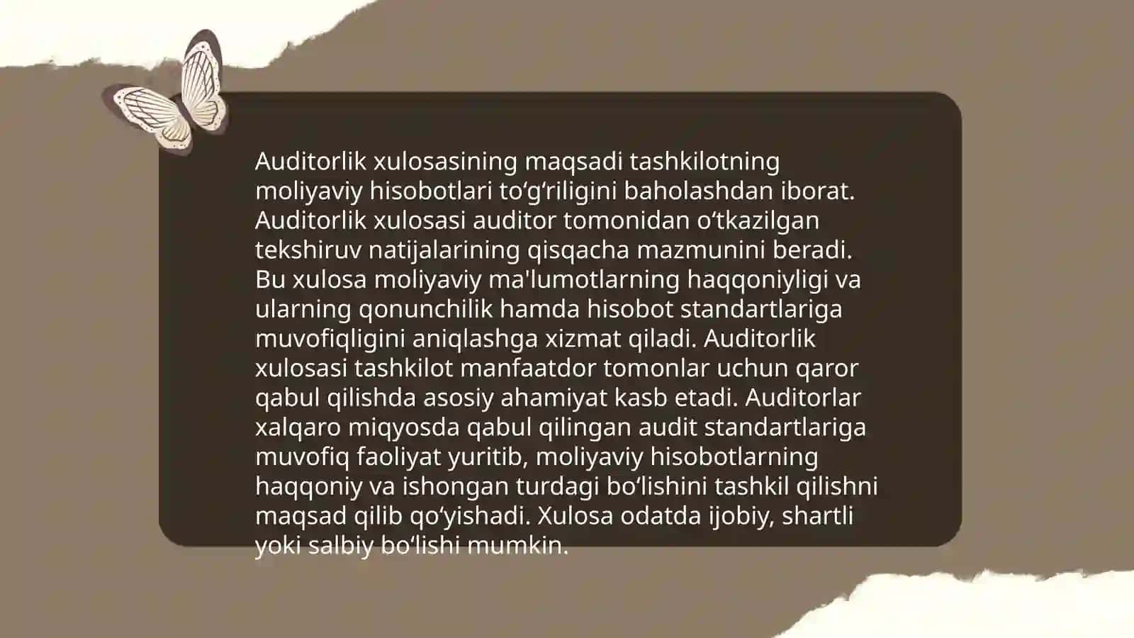 Auditorlik xulosasi 3
