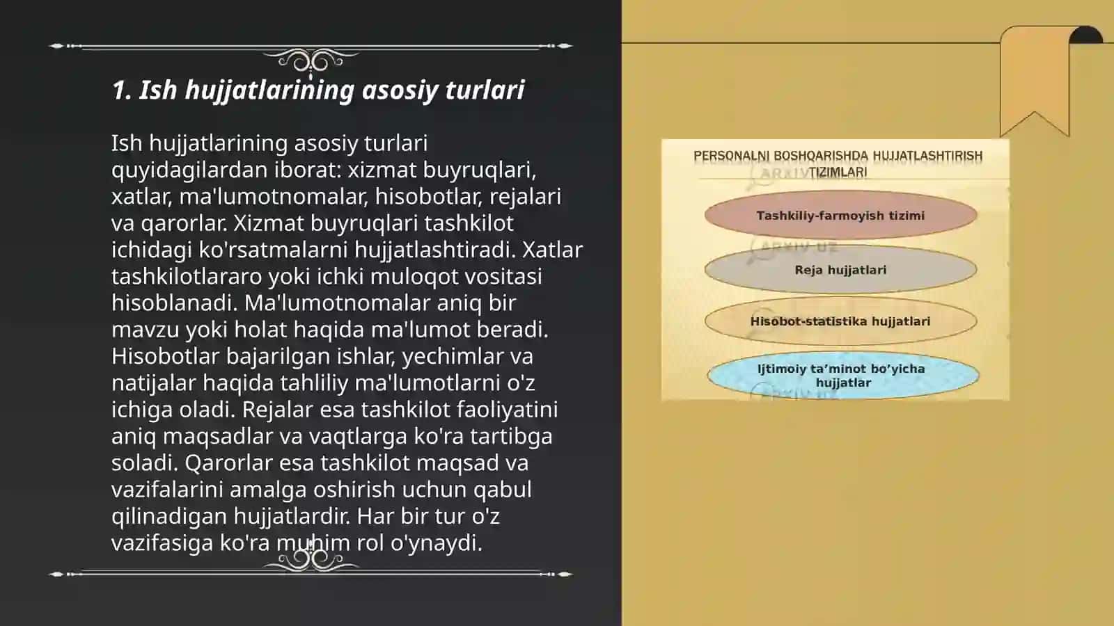 Ish hujjatlarini yuritish tili va uslubi 3