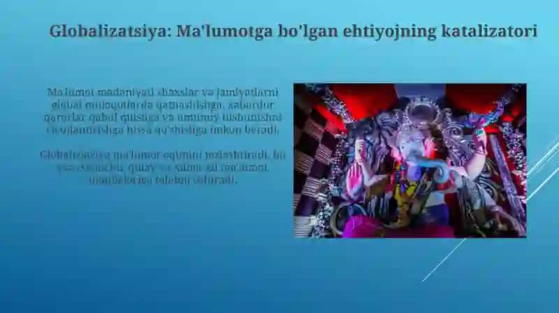 Globallashuv davrida axborot madaniyat zarurati 3