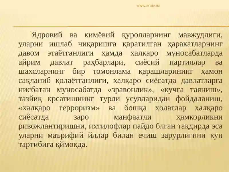 Халқаро Сиёсат Ва Халқаро Муносабатлар 3