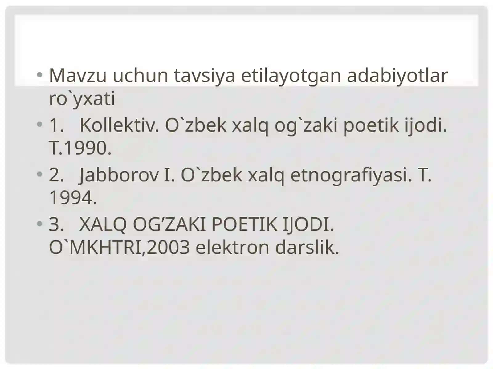 Mavzu: FOZIL YO’LDOSHo’g’livaPO’LKANshoirijodi 3
