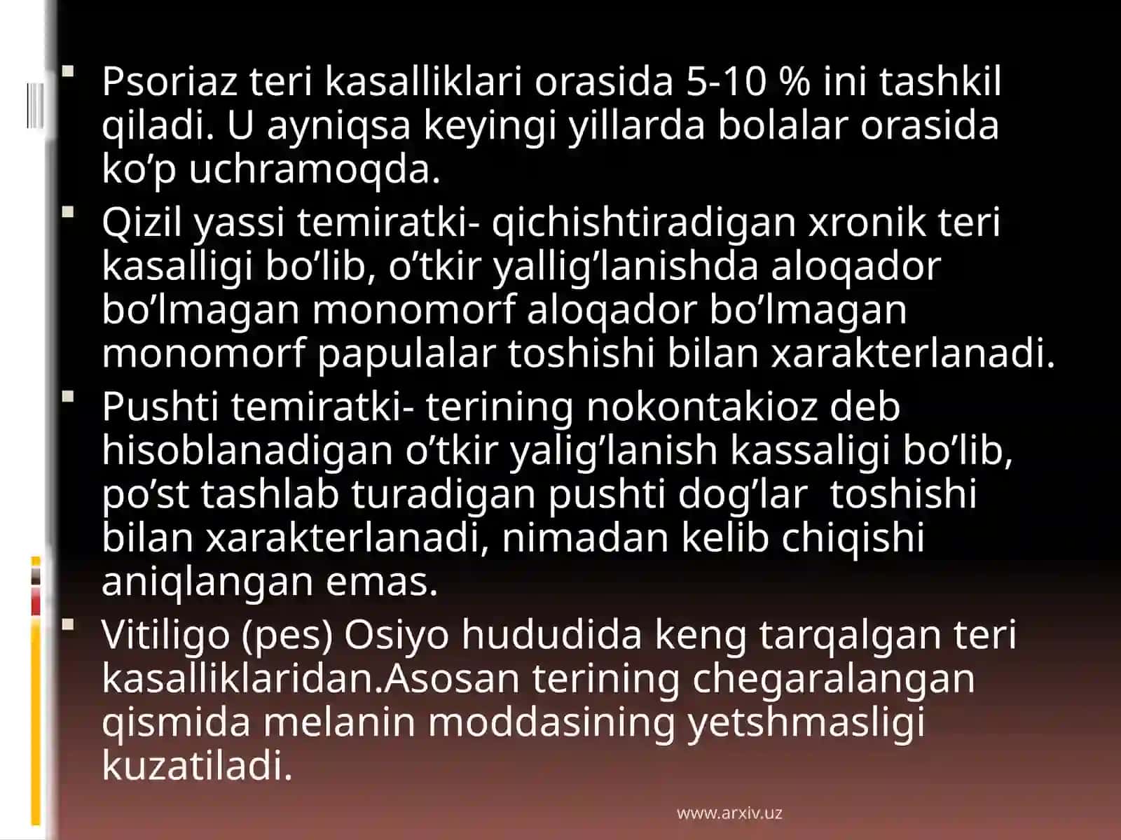 Psoriaz turlari klinikasi diagnostikasi va davolash usullari 3