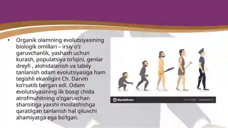 ODAM EVOLUTSIYASINI HARAKATLANTIRUVCHI KUCHLARI 3