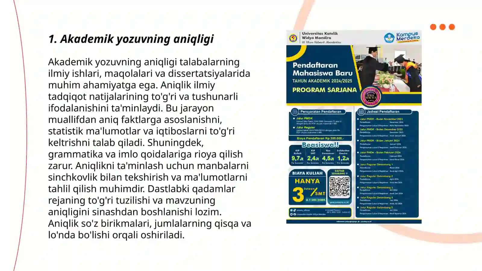 Akademik yozuv xususiyatlari 3