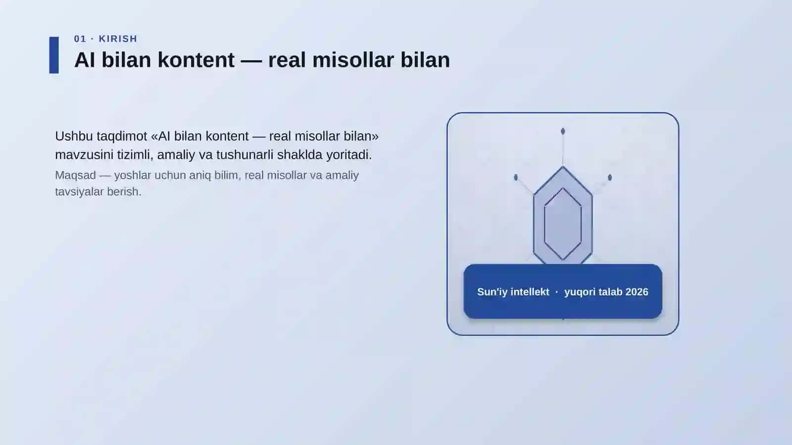 AI bilan kontent — real misollar bilan 3