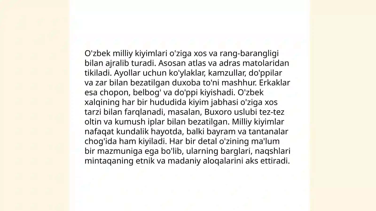 O'zbek milliy madanyatini shakilanish tarixi 3