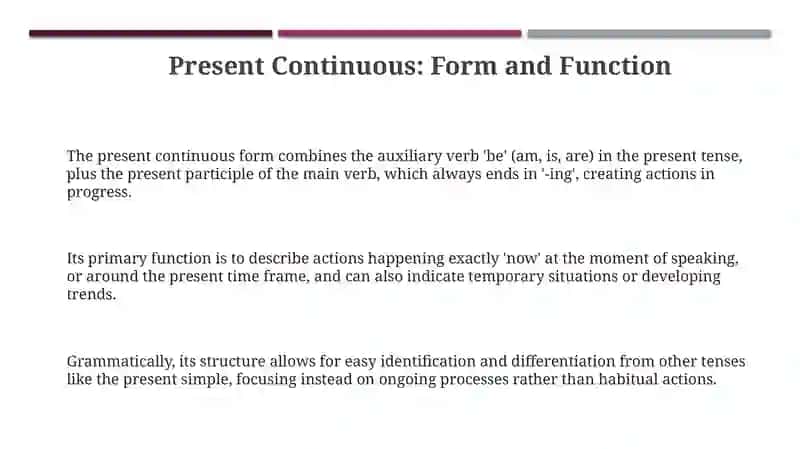 Presentation on Present Continuous 3