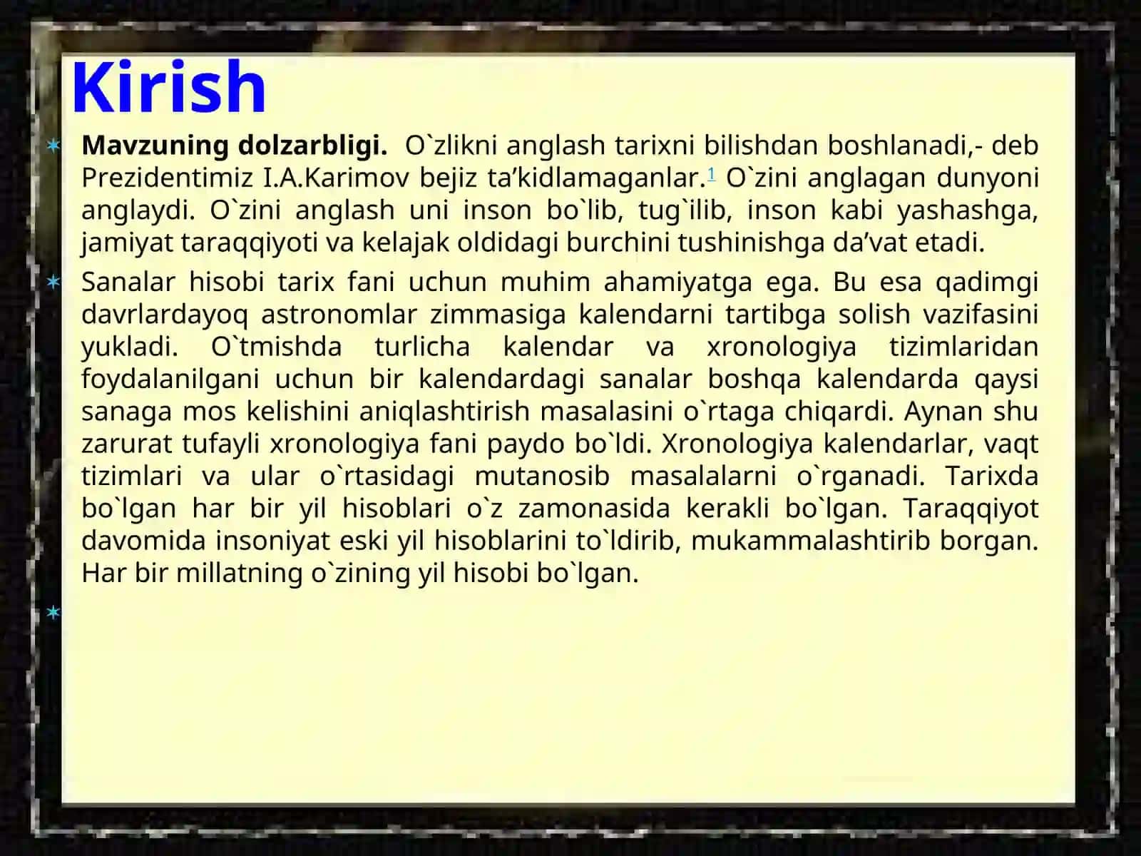 Yil taqvimlari va ular bilan bog`liq e`tiqodiy qarashlar 3